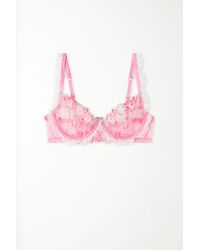 Tezenis - Reggiseno Balconcino Paris Pink Candy Lace - Lyst