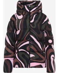 PUCCI - Marmo Print Down Jacket - Lyst