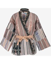 Ambre Babzoe - Embellished Patterned Kimono Jacket - Lyst