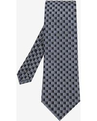 Etro - Jacquard Pattern Silk Tie - Lyst