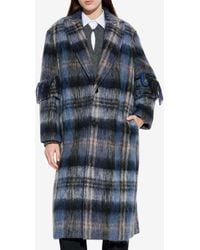 Loewe - Tartan Check Single-Breasted Coat - Lyst
