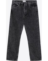 Agolde - 90's Washed Frayed Jeans - Lyst