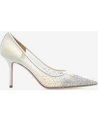 Jimmy Choo - Love 85 Mesh Pumps With Degrade Crystals - Lyst
