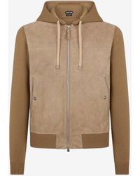 Tom Ford - Zip-Up Suede Wool Jacket - Lyst