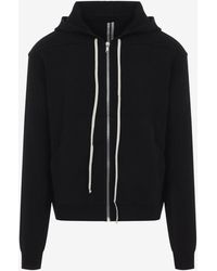 Rick Owens - Cashmere Knit Zip-Up Hooded Sweatshirt - Lyst
