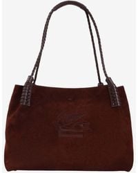Etro - Medium Libra Suede Tote Bag - Lyst