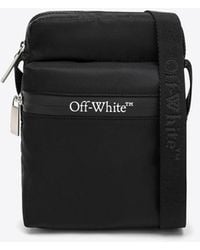 Off-White c/o Virgil Abloh - Logo Print Nylon Messenger Bags - Lyst