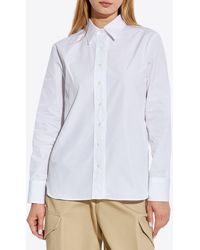 Givenchy - Logo Embroidered Long-Sleeved Shirt - Lyst