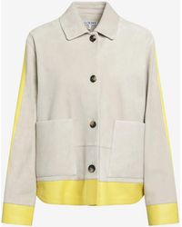 Loewe - Suede Buttoned Jacket - Lyst