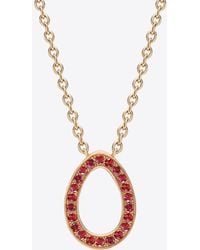 Faberge - Sasha Ruby Egg Pendant Necklace - Lyst