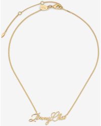 Jimmy Choo - Logo Script Necklace - Lyst
