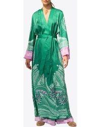 Poupette - Lea Printed Long Kimono - Lyst