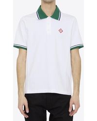 Casablancabrand - Logo Patch Cotton Pique Polo T-Shirt - Lyst