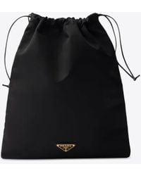 Prada - Triangle Logo Travel Pouch Bag - Lyst
