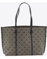 Tory Burch - Perry T Monogram Tote Bag - Lyst