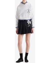 Prada - Vintage Logo Hooded Sweatshirt - Lyst