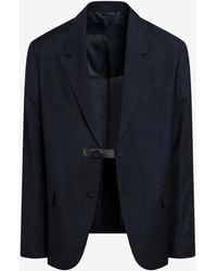Fendi - Wool Single-Breasted Blazer - Lyst