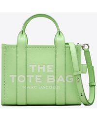 Marc Jacobs - Small Logo Leather Tote Bag - Lyst