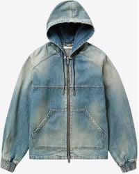 1989 STUDIO - Washed Denim Zip-Up Jacket - Lyst