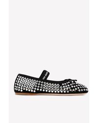 Miu Miu Ballet flats and ballerina shoes for Women | Online Sale up to 47%  off | Lyst