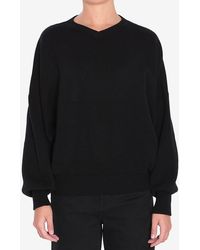 KHAITE - Wolfe V-Neck Cashmere Sweater - Lyst