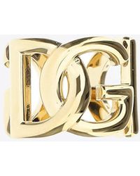 Dolce & Gabbana - Dg Logo-Engraved Ring - Lyst
