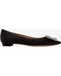 Manolo Blahnik - Hangisi Ballerina Flats - Lyst