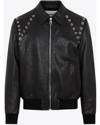 Alexander McQueen - Zip-Up Leather Jacket - Lyst