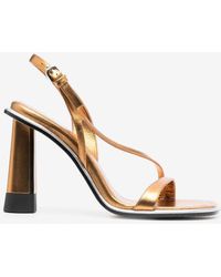 Etro - 100 Metallic Leather Sandals - Lyst