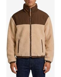 Ami Paris - Colorblocked Zip-Up Fleece Jacket - Lyst