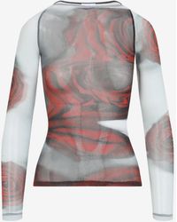 Jean Paul Gaultier - Blurry Roses Top - Lyst