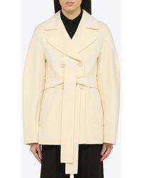 Sportmax - Umano Double-Breasted Wool-Blend Coat - Lyst