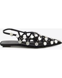 The Attico - Grid Slingback Sandals - Lyst