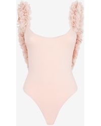 LaRevêche - Amira Floral Appliqué One-Piece Swimsuit - Lyst