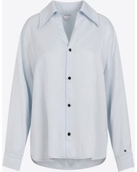 Bottega Veneta - Long-Sleeved Twill Shirt - Lyst