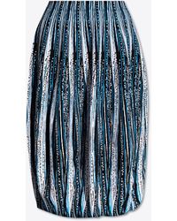 Bottega Veneta - Jacquard Knit Midi Skirt - Lyst
