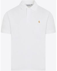 Carhartt - Short-Sleeved Chase Pique Polo T-Shirt - Lyst