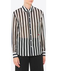 Moschino - Archive Stripes Long-Sleeved Shirt - Lyst