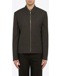 Givenchy - Zip-Up Wool Jacket - Lyst