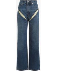 Y. Project - Evergreen Cut-Out Jeans - Lyst