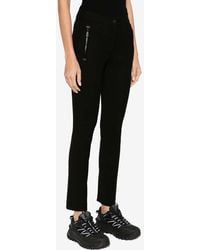 Moncler - Logo Appliqué Stretch Twill Pants - Lyst