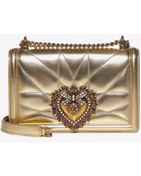 Dolce & Gabbana - Medium Devotion Quilted Leather Shoulder Bag - Lyst