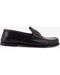 Saint Laurent - Laurent Leather Loafers - Lyst