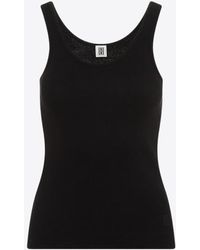 By Malene Birger - Anisa Logo-Embroidered Tank Top - Lyst
