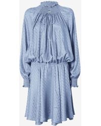 Fendi - Silk Jacquard Dress - Lyst