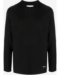 Jil Sander - Long Sleeved T-Shirt With Logo Pin - Lyst