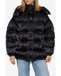 Dolce & Gabbana - Dg Logo Print Down Hooded Jacket - Lyst
