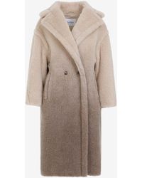 Max Mara - Degrade-Effect Double-Breasted Teddy Coat - Lyst