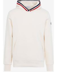 Moncler - Logo Patch Hooded Sweater - Lyst
