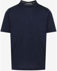 Canali - Basic Crewneck T-Shirt - Lyst